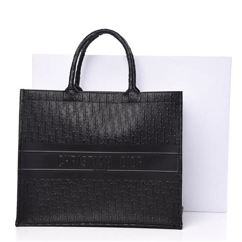 dior black leather book tote|christian dior personalized tote.